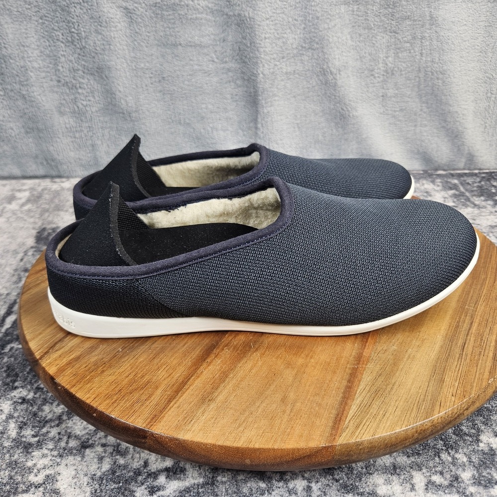 Mahabis Outdoor Slipper Shoes Womens Size 7.5 Blue Knit Lined Casual Comfort